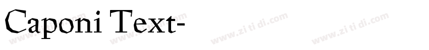 Caponi Text字体转换